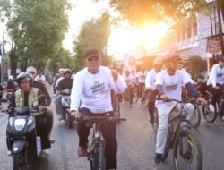 Gowes Bersama Ulama dan Masyarakat, Kapolres Pasuruan Ajak Wujudkan Daerah Aman dan Guyub
