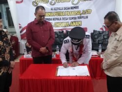 Sertijab Kepala Desa Kemiri Berlangsung Khusyuk, H. Choirul Anam Resmi Pimpin Desa Kemiri