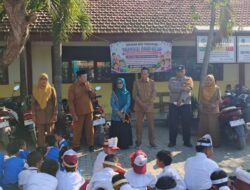 Bhabinkamtibmas Sidomukti Tanamkan Disiplin dan Cegah Perundungan Sejak Dini di MPLS