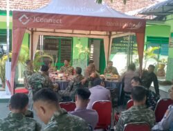 Sinergitas Tanpa Batas, Kapolsek Gedangan Silaturahmi ke Koramil Gedangan Perkuat Soliditas TNI–Polri