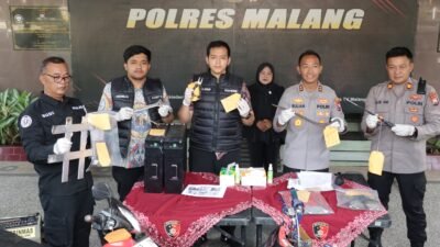 TERBONGKAR! Polres Malang Ungkap Komplotan Spesialis Pencuri Baterai Tower