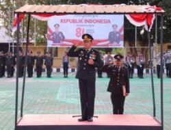 Khidmat di Bumi Larwul Ngabal: Polres Tual Kibarkan Semangat HUT ke-81 RI Lewat Upacara Kebangsaan