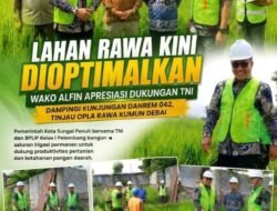 Sinergi Pemerintah Kota Sungai Penuh dan TNI, Lahan Rawa Sungai Penuh Dioptimalkan