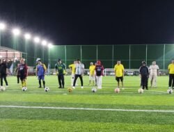 Lapangan Pilar Sport Center Jadi Saksi Keakraban Pimpinan Parpol Se-Kabupaten Sidoarjo