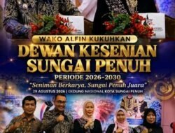 Wali Kota Alfin Resmi Lantik Pengurus Dewan Kesenian Kota Sungai Penuh Periode 2026–2030