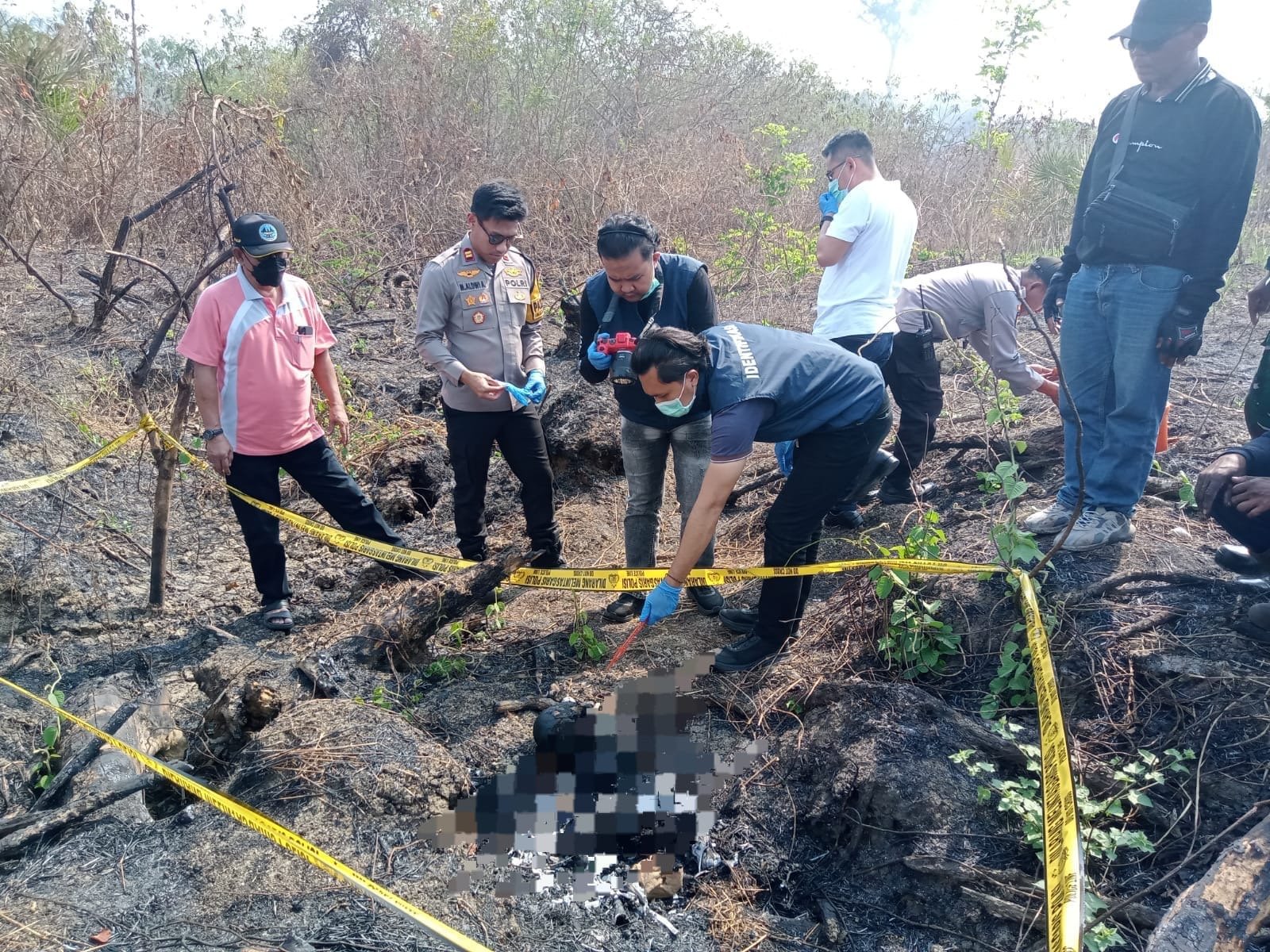 Polres Lamongan Lakukan Identifikasi Temuan Kerangka Manusia