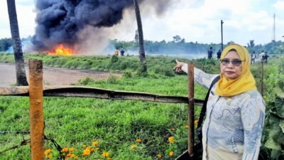 Gas Metana Diduga Terbakar di Kolam Limbah PKS Dolok Ilir, 3 Mobil Damkar Dikerahkan