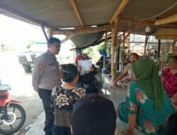Patroli Dialogis Polsek Jabon, Sampaikan Pesan Kamtibmas kepada Ibu-Ibu PKK Desa Kupang