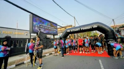 Aniversary 3 Tahun LA Police Runners, Lari Bersama Sehat Bersama Solid Selalu