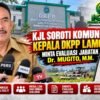 KJL Soroti Komunikasi Kepala DKPP Lamongan, Minta Evaluasi Jabatan Dr. Mugito